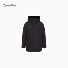 PLUS会员：Calvin Klein Jeans 大口袋白鸭绒工装派克连帽羽绒服 J313560 099