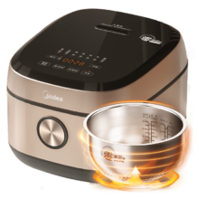 PLUS会员：Midea 美的 MB-HC459S 电饭煲 4L 钛钢灰