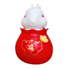 共禾京品 钱兔无量保温杯316不锈钢
