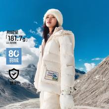 Semir 森马 女士短款羽绒服 三防连帽宽松厚外套