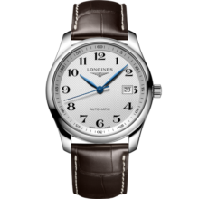 浪琴（LONGINES）瑞士手表 名匠系列 机械皮带男表 圣诞礼物 L27934783