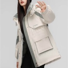 鸭鸭（YAYA）城市轻户外羽绒服女中长款冬季新款