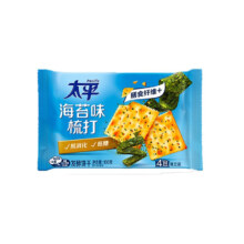 太平 苏打饼干 三层高钙 海苔味 100g*5件 多口味
