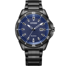 西铁城（CITIZEN）光动能不锈钢表带时尚休闲商务男表AW1585-55L