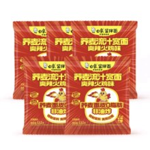PLUS会员：白象 韩式火鸡味荞麦流汁宽面皮112g*5