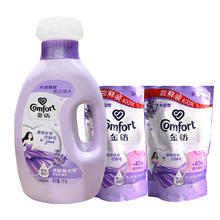 Comfort 金纺 柔顺剂蚕丝蛋白纯净温和衣物护理剂薰衣草1kg+替换装400g*2袋