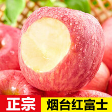 plus会员：甜醉了 烟台苹果红富士 6枚