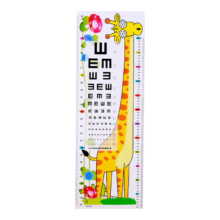 卡通儿童身高贴 长颈鹿-1张【无背胶款】