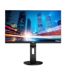 AOC 23.8英寸显示器 2K高清  IPS技术广视角 低蓝光不闪屏 HDMI 旋转升降 100Hz Q2490PXQ