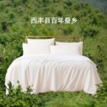 某东京造 100%天然野生蚕丝冬被 200x230cm约6斤
