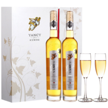 云惜（Yancy Icewine）加拿大冰酒酒庄 晚收甜白葡萄酒375ml*2瓶双支礼盒装
