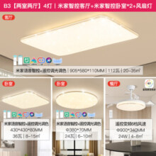 雷士照明NVC 语音智能遥控吸顶灯客厅灯卧室灯吊灯灯具套餐浪漫满天星现代简约灯具客厅吸顶灯组合灯具套餐
