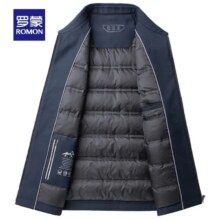 罗蒙 经典翻领爸爸装 羽绒服