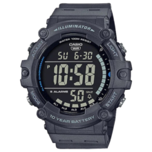 卡西欧（CASIO）复古小方块多功能户外防水男士手表AE-1500WH-8BVDF 藏蓝色