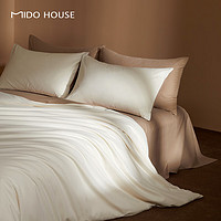 MIDO HOUSE 铭都家居 60支纯棉四件套 嫩鹅黄1.5m床单款