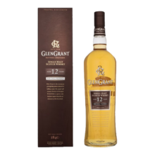 格兰冠（Glen Grant） 12年 苏格兰 单一麦芽威士忌 1000ml 礼盒装 进口洋酒 大容量装