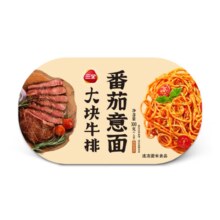 plus会员:三全 番茄牛排意面300g*1盒