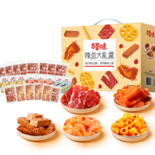 4日14点、百亿补贴万人团:百草味辣卤 大礼盒70包