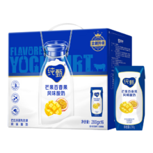 限地区：蒙牛（MENGNIU）纯甄芒果百香果风味酸奶200g×16盒
