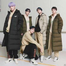 PUMA 彪马 DOWN男子长款连帽羽绒服外套