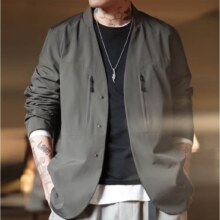 20点、马登工装 美式无领免烫西服上衣
