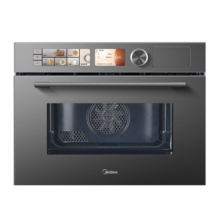 美的（Midea）微霸R6蒸烤箱一体机嵌入式微蒸烤炸炖5合1 55L大容量双彩屏家用蒸烤箱搪瓷内胆脱脂微蒸烤炸GR6 【行业领航】脱脂微蒸烤炸