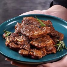熊猫同学 黑椒牛仔骨400g 腌制牛排骨