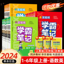 2025春雨实验班学霸笔记一二三四五六年级上下册语文数学英语人教版课本原文讲解同步教材帮全解读随堂状元大七彩课堂笔记本提优