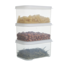 禧天龙保鲜盒食品级厨房冰箱收纳盒带盖塑料密封生鲜蔬菜水果盒冷藏冷冻  0.9L 冰箱冷藏软盖3个装