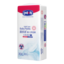 京东百亿补贴、plus：Lelch 露安适 柔护羽柔裤薄护适动拉拉裤 XXL34片 15kg以上