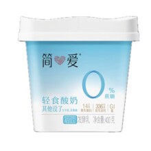 简爱 轻食酸奶0%蔗糖400g/碗