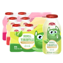 界界乐（Jelley Brown）升级款 乐乐儿童乳酸菌饮品 水果口味 3条12瓶(随机口味) 新款