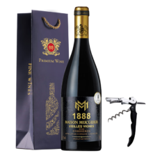 莫格庄园  法国原瓶进口AOC级红酒 14.5度 750ml*1瓶（配礼品袋+开瓶器）