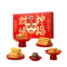 30日20点30分抢、限1000件：徐福记财神送福礼盒366g 糕点零食年货礼盒