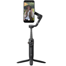 大疆 DJI Osmo Mobile 6 暗岩灰 OM手机云台稳定器 可折叠可伸缩自拍杆 三轴增稳防抖vlog 手持稳定器