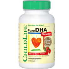 ChildLife童年时光小金珠dha婴幼儿dha0防腐儿童鱼油6个月+90粒/瓶【4瓶
