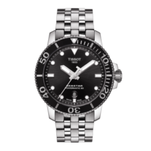 天梭（TISSOT）瑞士手表 海星系列 机械男表 圣诞礼物送男友T120.407.11.051.00