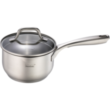 Momscook 不锈钢奶锅 复底加厚 小奶锅煮热牛奶锅电磁炉小锅 16CM奶锅（YH1609DB） 16cm