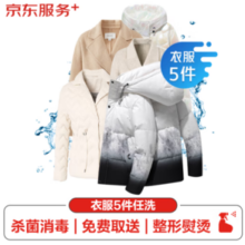 JINGDONG 某东 洗衣服务 衣服任洗5件1次 上门取送价值2000元内四季衣服