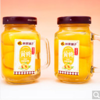 林家铺子 手把杯糖水黄桃罐头550g 糖水黄桃罐头550g*2