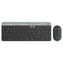 罗技（Logitech）新品熊猫定制款罗技k580无线键盘 静音蓝牙键盘 mac超薄双模手机ipad平板键盘鼠标套装 【K580+PEBBLE】键鼠套装-芍药白