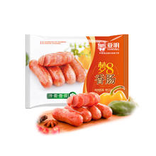 亚明 原味烤肠500g 新鲜猪肉 优级 火山石肉肠台式热狗肠 烧烤食材