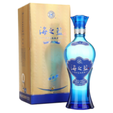 洋河 海之蓝 口感绵柔浓香型白酒 42度 480mL 6瓶