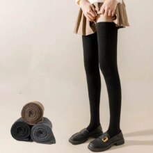 芬腾 秋冬加长护膝微压长筒袜 4双