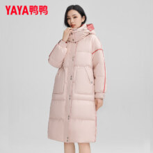 PLUS会员：YAYA 鸭鸭羽绒服 女 长款过膝2024冬季新款韩版休闲时尚百搭宽松保暖外套