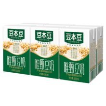 16日10点开始、百亿补贴万人团：豆本豆 豆奶250ml*6盒/组 早餐奶营养健康饮品