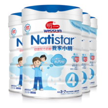 明一（wissun）奶粉我家小明幼童儿童配方奶粉4段（3-7岁儿童适用）*4罐