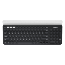 罗技（Logitech）时尚系列 K780 键盘 无线蓝牙键盘 办公键盘 纤薄便携键盘 笔记本键盘 优联 全尺寸 黑色