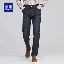 京东PLUS：ROMON 罗蒙 弹力牛仔裤男2024秋冬新款