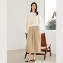 对白 针织衫女式毛衣